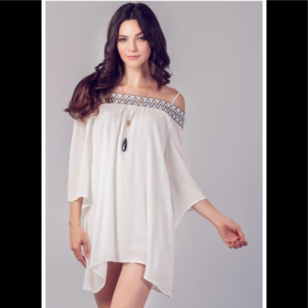 White Boho Dress